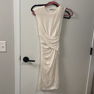 T by Alexander wang white midi dress